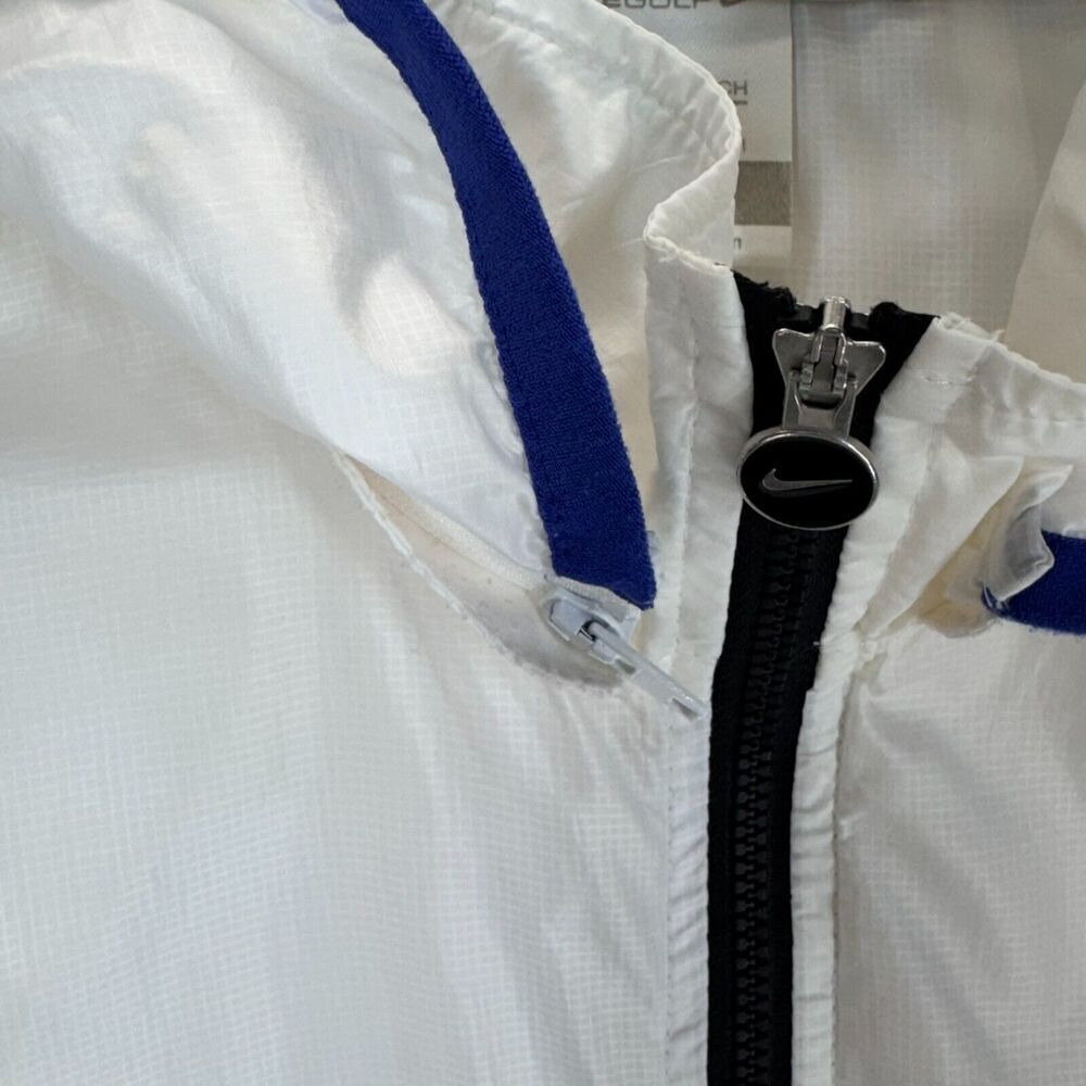 Nike Golf Convertible Hooded Jacket Vest White S Zip Up Long Sleeve Lightweight - Picture 4 of 11